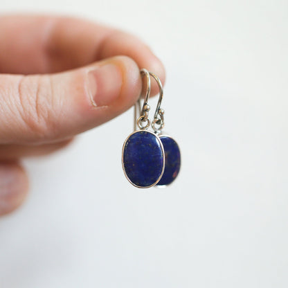 Sterling Silver Lapis Lazuli Drop Earrings – Silversmith Jewelry