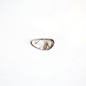 Copper Rutilated Quartz Pendant – Sterling Silver Necklace, Gold Detail