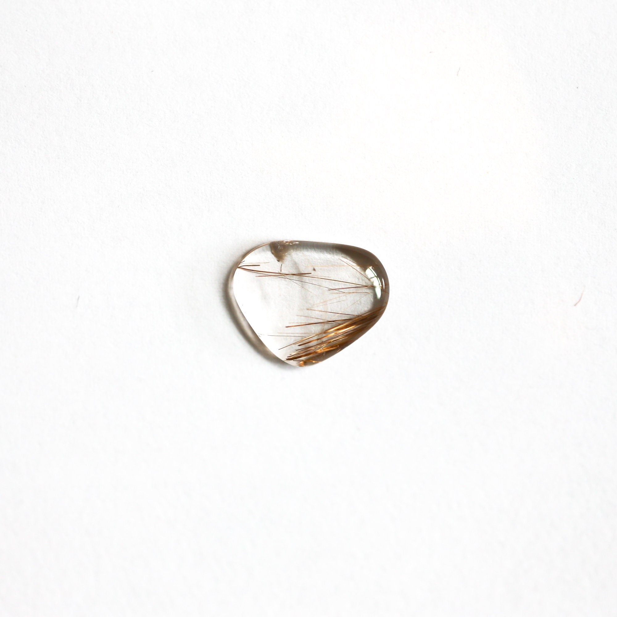 Copper Rutilated Quartz Pendant - Rutilated Quartz Necklace - Sterling Silver