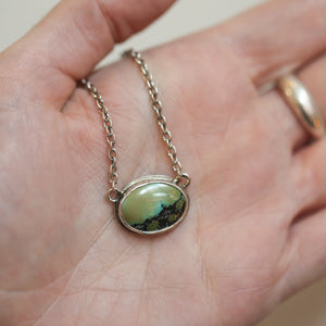 Turquoise Necklace - Turquoise Pendant with Chain