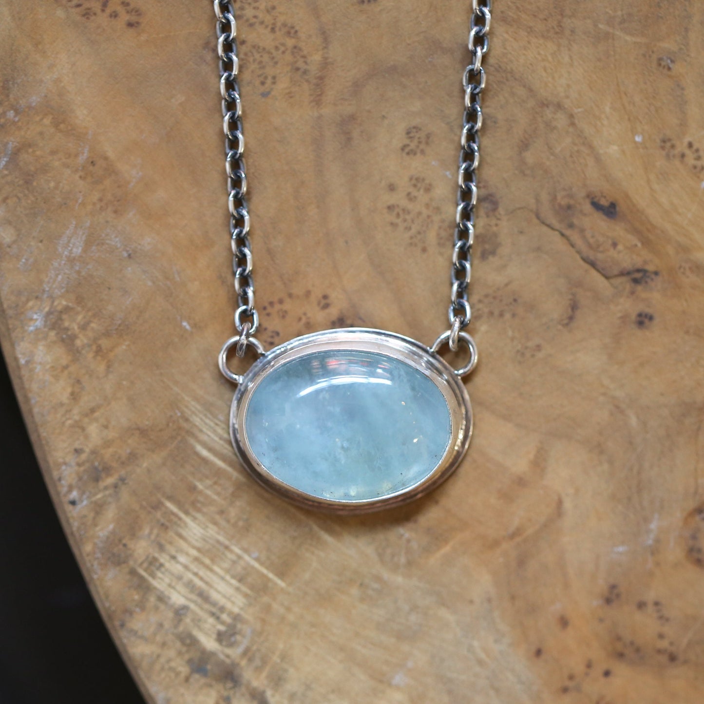 Custom Morganite Pendant - Silversmith Jewelry - Beryl Necklace