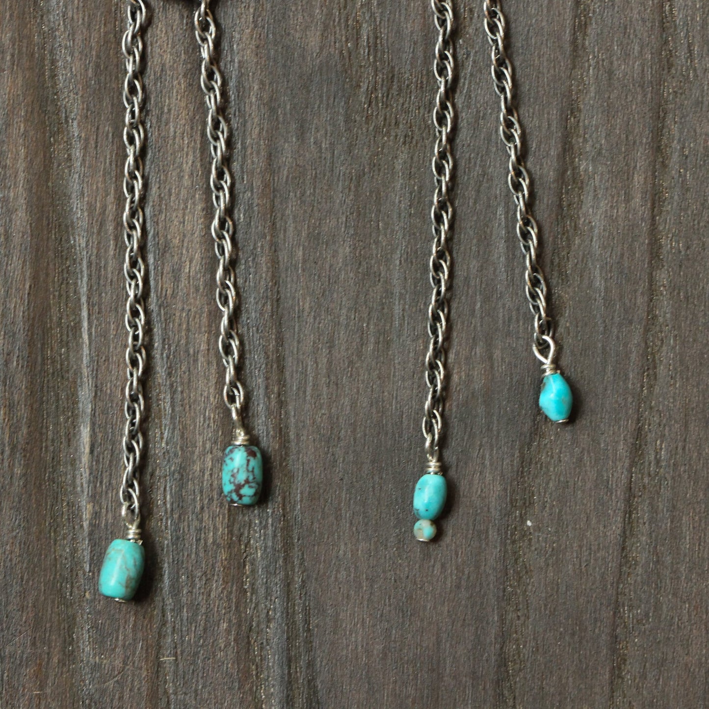 Turquoise Mock Bolo Necklace | Sterling Silver
