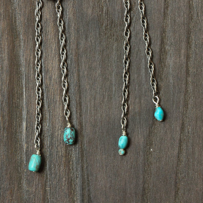 Turquoise Mock Bolo Necklace | Sterling Silver