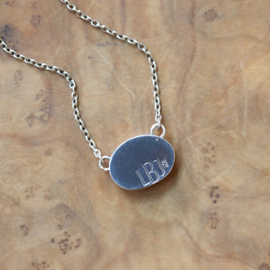 Turquoise Necklace with Chain - Sterling Silver