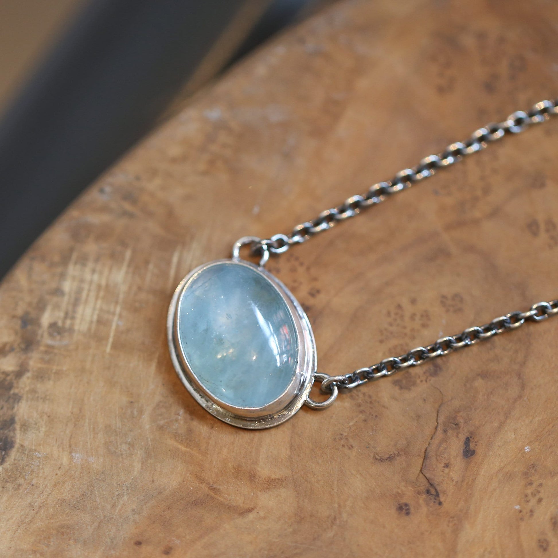 Custom Morganite Pendant - Silversmith Jewelry - Beryl Necklace