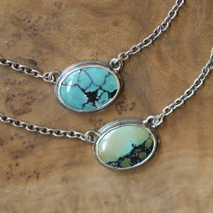 Custom Turquoise Necklace - Choose Your Stone - Pendant with Chain
