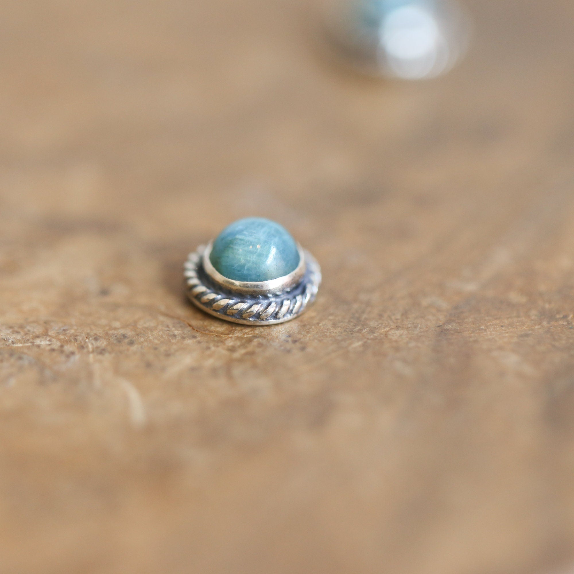 Apatite Traditional Posts - Apatite Studs - Sterling Silver