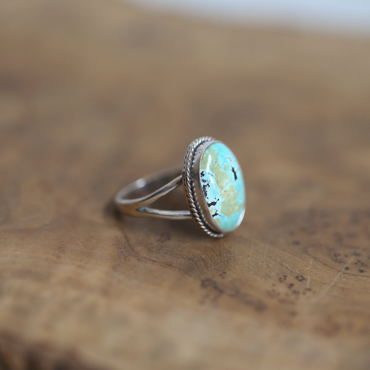 Turquoise Boho Ring | Sterling Silver
