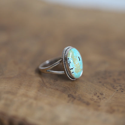 Turquoise Boho Ring | Sterling Silver