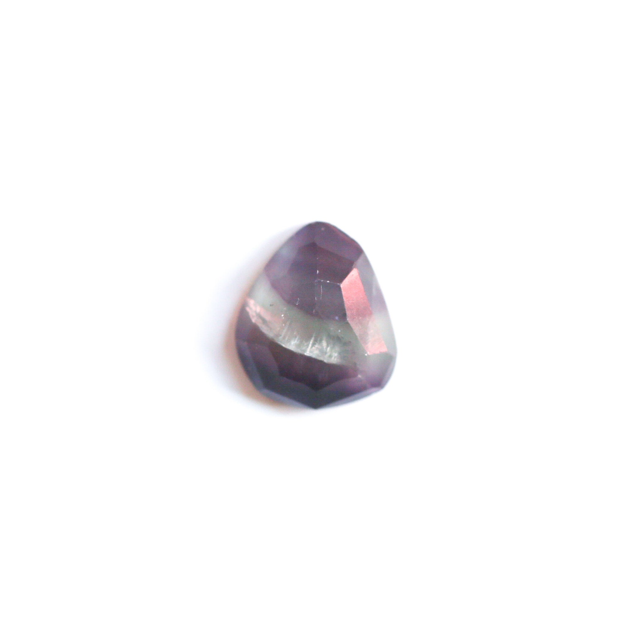 Rainbow Fluorite Boho Ring - .925 Sterling Silver - Chunky Multi-color Fluorite