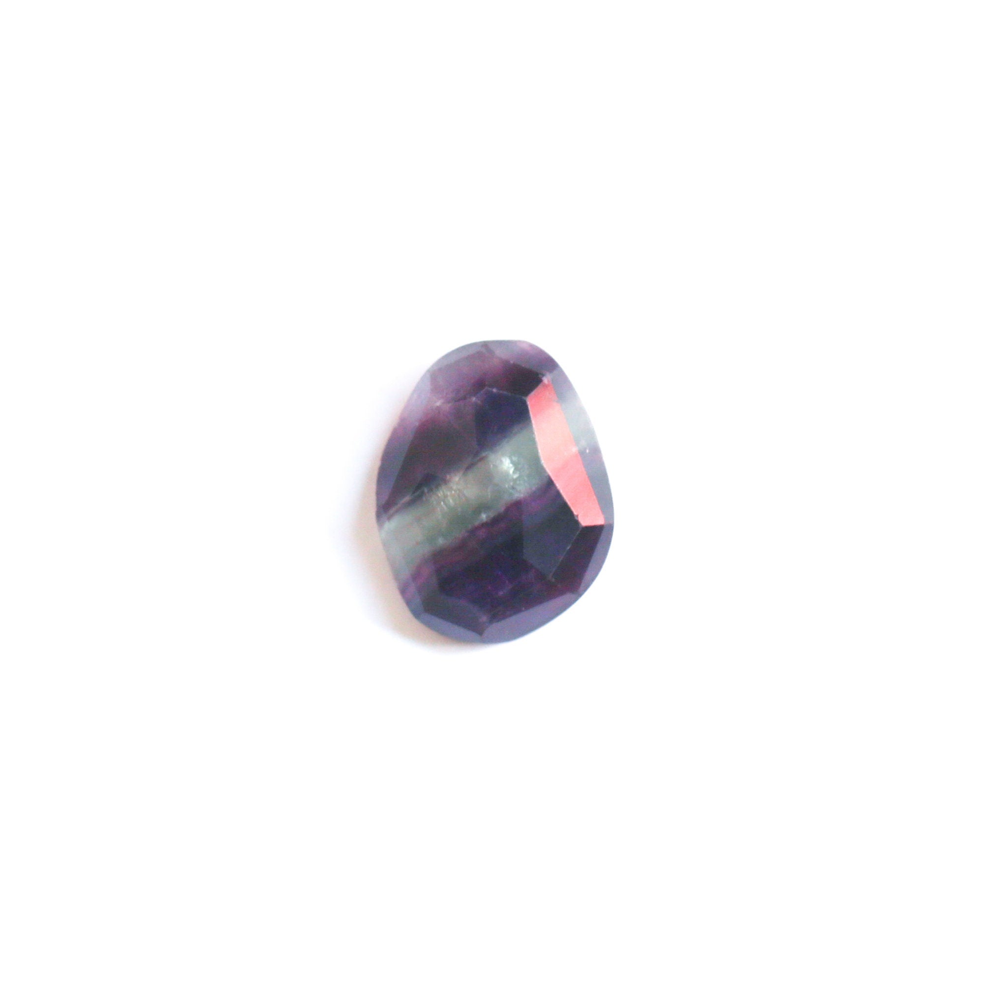 Rainbow Fluorite Boho Ring - .925 Sterling Silver - Chunky Multi-color Fluorite