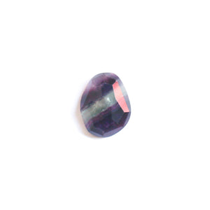 Rainbow Fluorite Boho Ring - .925 Sterling Silver - Chunky Multi-color Fluorite