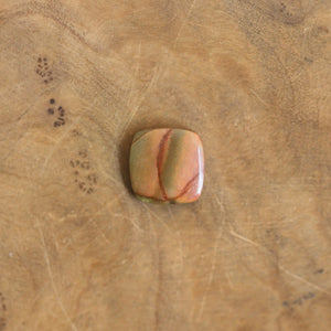 Red Creek Jasper Ring - 18K Solid Gold Bezel - .925 Sterling Silver Ring - Goldsmith Ring