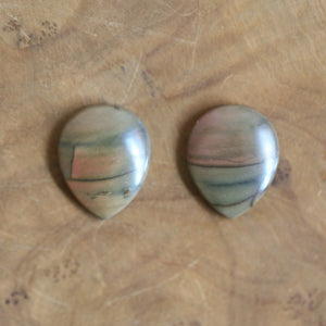 Red Creek Jasper Earrings - .925 Sterling Silver Ring - Silversmith - Jasper Drop Earrings