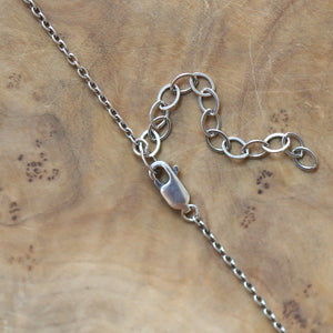 Rainbow Fluorite Pendant - Purple and Green Fluorite Pendant - Fluorite Necklace - Sterling Silver