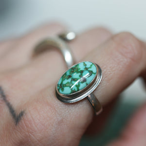 Sonoran Gold Turquoise Ring - Choose Your Ring - Size 6.5 or 7 Sterling Silver