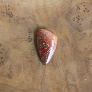 CUSTOM - Hammered Sterling Silver Red Creek Jasper Ring - Silversmith Jewelry