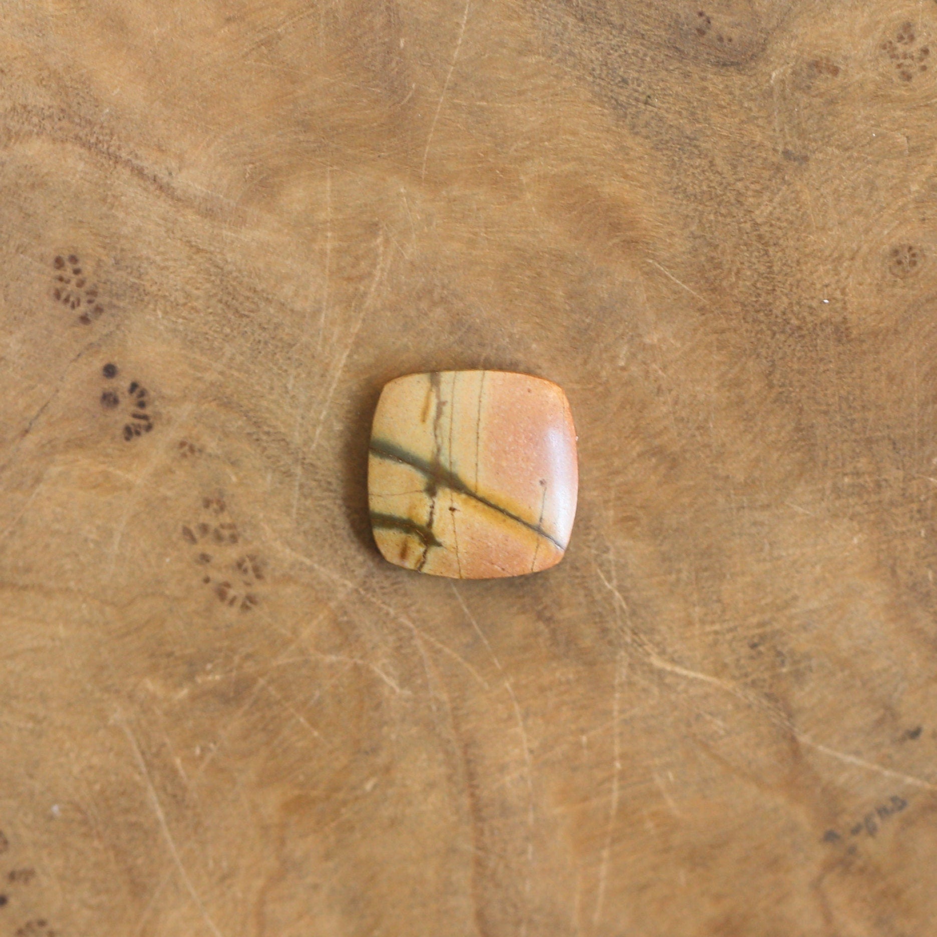 Red Creek Jasper Ring - 18K Solid Gold Bezel - .925 Sterling Silver Ring - Goldsmith Ring