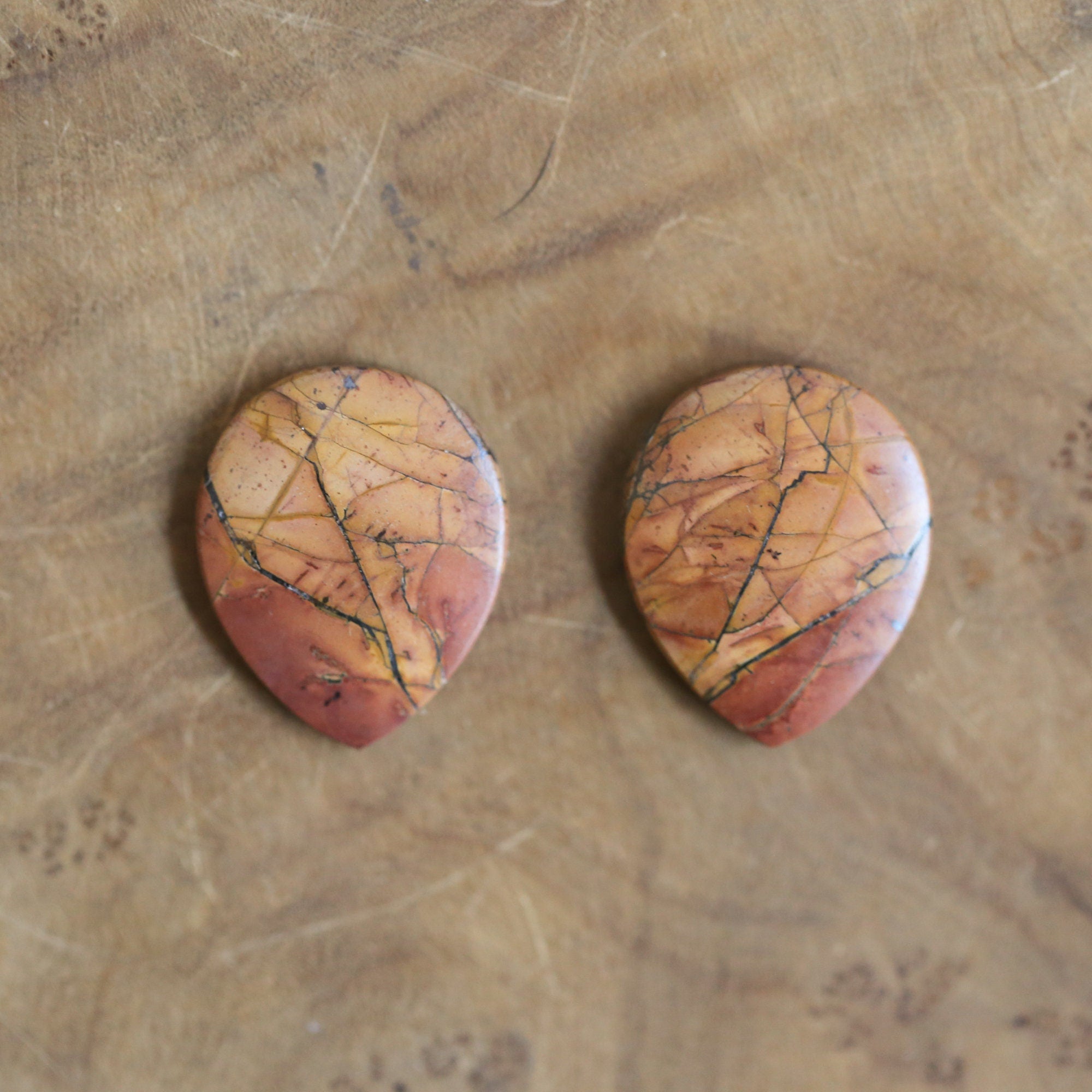 CUSTOM Red Creek Jasper Earrings - Sterling Silver - Cherry Creek Jasper