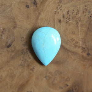 Custom Turquoise Pendant - Pear Shaped - Silversmith