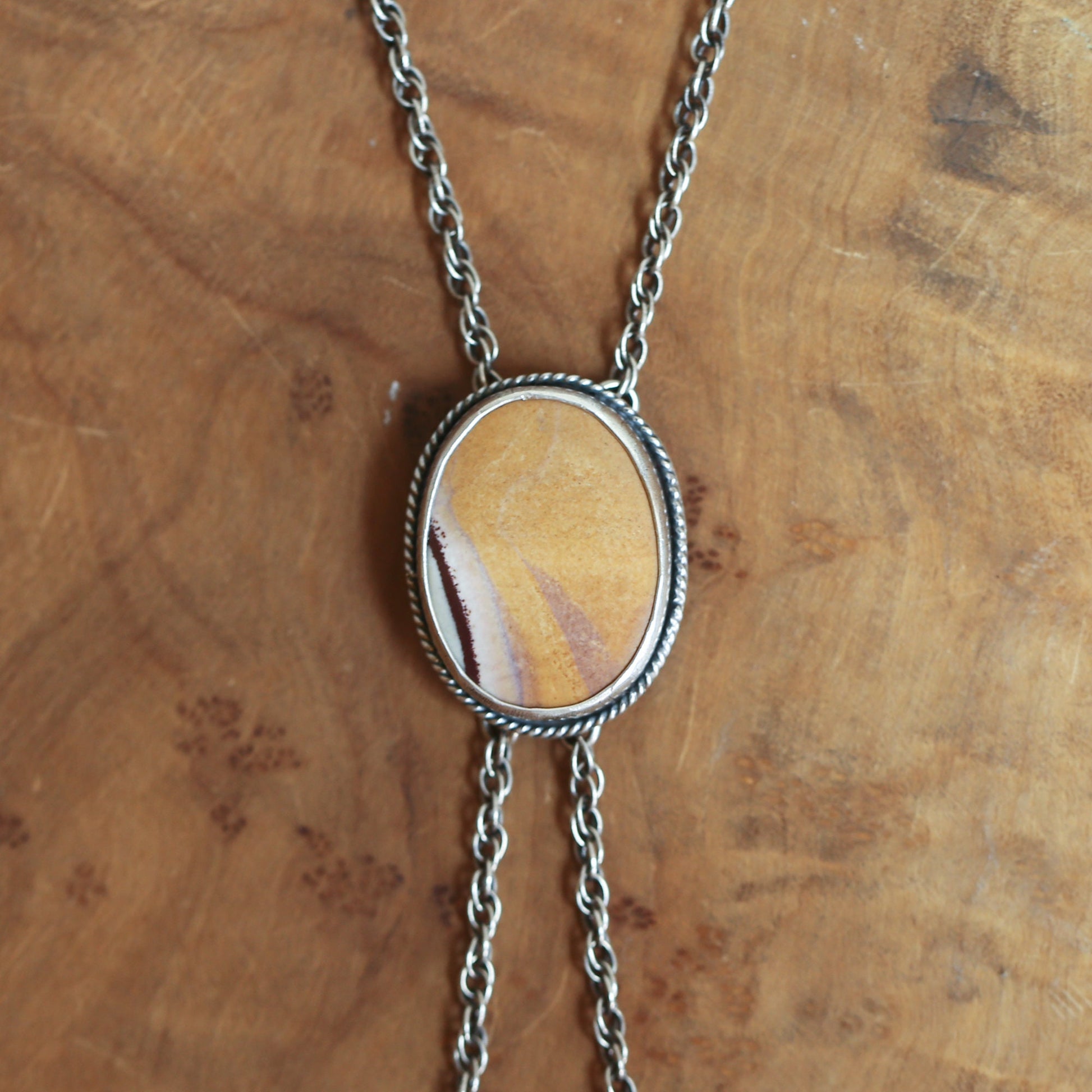 Sonora Jasper Bolo Necklace - Sterling Silver, Southwestern Jewelry
