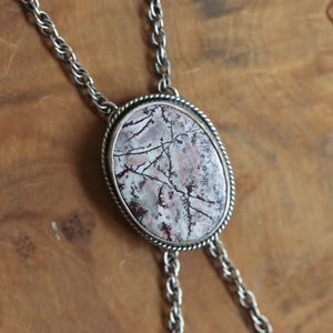 Sonora Jasper Bolo - Sonora Jasper Necklace - Ready to Ship - Jasper Mock Bolo - Silversmith Bolo