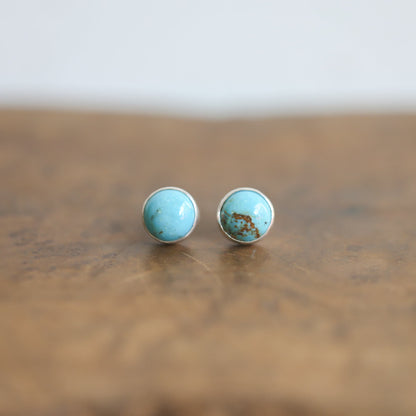 American Turquoise Studs – Sterling Silver Post Earrings - Choose Your Pair