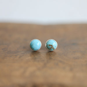 Turquoise Posts - American Turquoise Earrings - Ready to Ship - 10mm Turquoise Studs