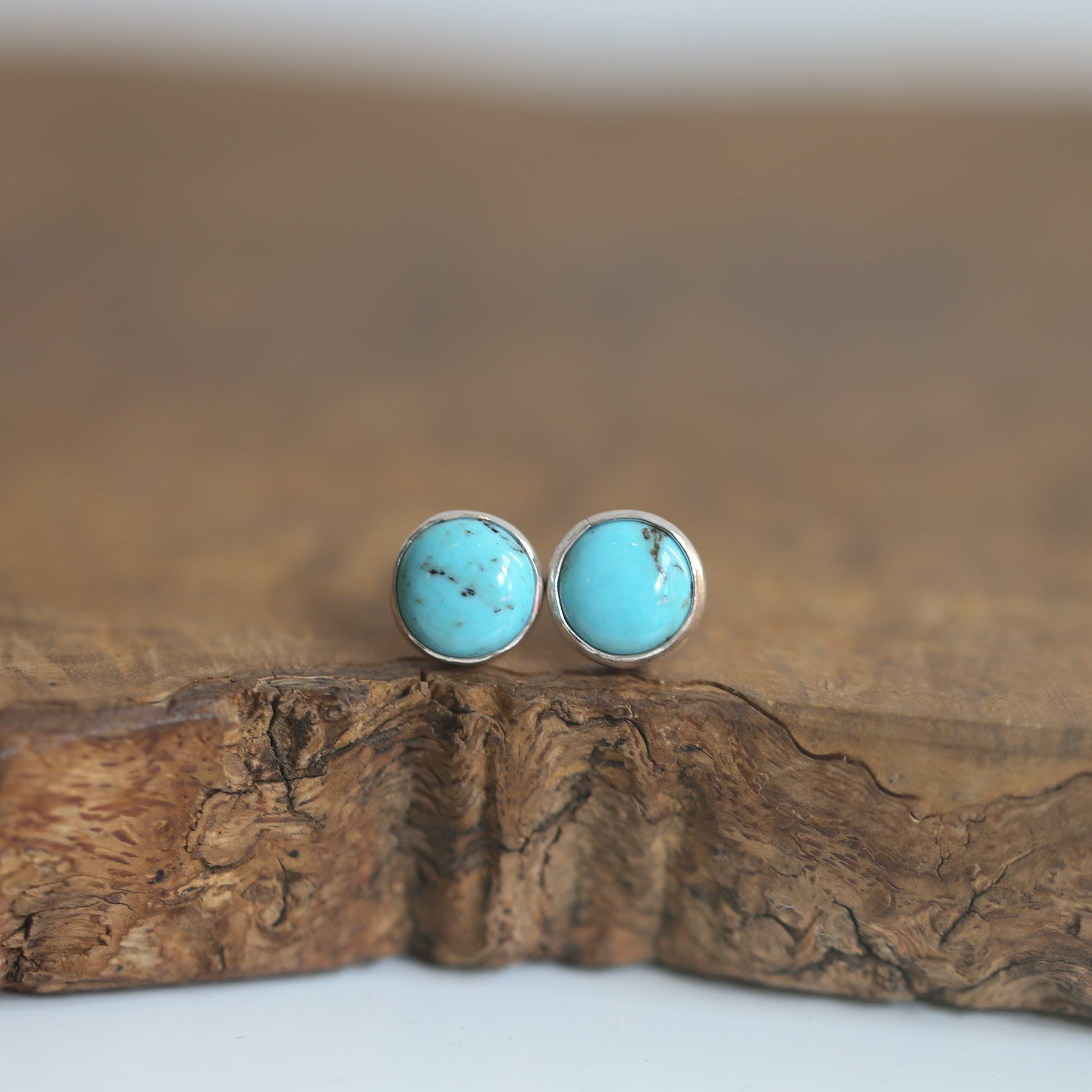 American Turquoise Studs – Sterling Silver Post Earrings - Choose Your Pair