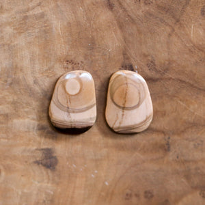 Sahara Jasper Earrings - Earthy Jasper Drop Earrings - Silversmith Earrings