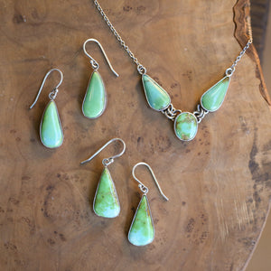 Sonoran Gold Turquoise Drop Earrings - Choose Your Pair - Sonoran Gold Earrings - Sterling Silver