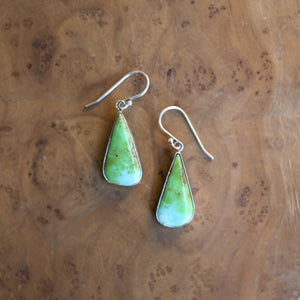 Sonoran Gold Turquoise Drop Earrings - Choose Your Pair - Sonoran Gold Earrings - Sterling Silver