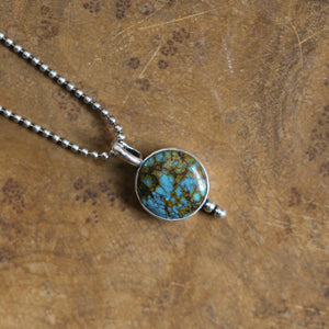 Ready to Ship - Turquoise Pendant - Turquoise Sweetheart Necklace - .925 Sterling Silver