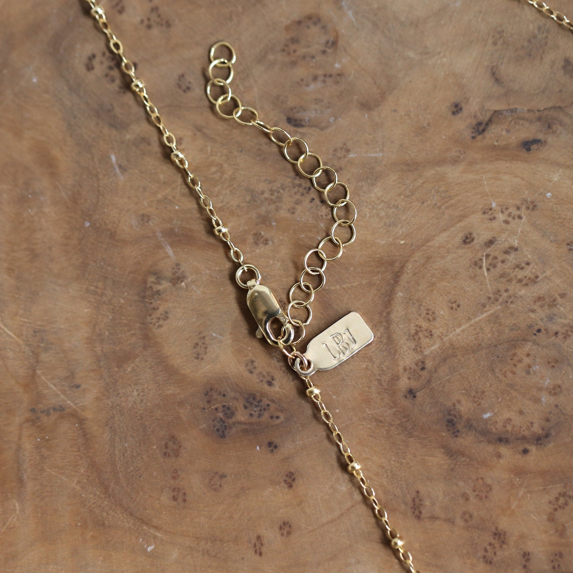 Turquoise Pendant - Solid Gold - Ready to Ship - Dainty Gold Turquoise - Goldsmith