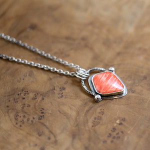 Spiny Oyster Basket Pendant - Sterling Silver