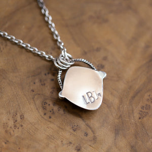 Spiny Oyster Basket Pendant - Sterling Silver