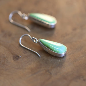 Sonoran Gold Turquoise Drop Earrings - Choose Your Pair - Sonoran Gold Earrings - Sterling Silver