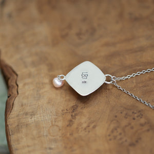 Ocean Jasper Freshwater Pearl Pendant - .925 Silversmith - Ocean Jasper Necklace