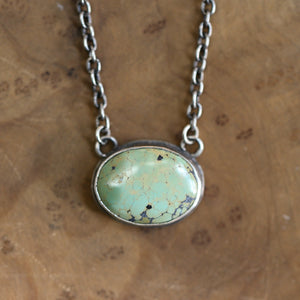 Turquoise Necklace - Turquoise Pendant with Chain