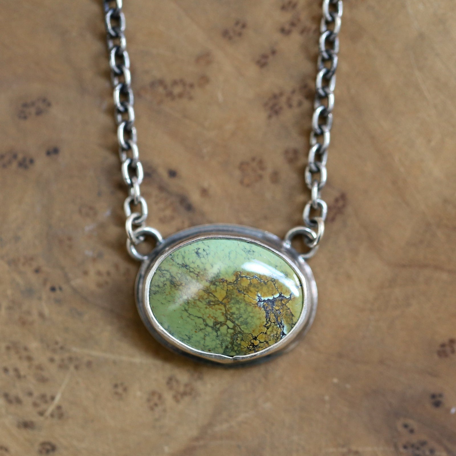 Turquoise Necklace - Turquoise Pendant with Chain