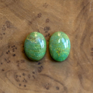Custom Green American Turquoise Drop Earrings - Choose Your Stone