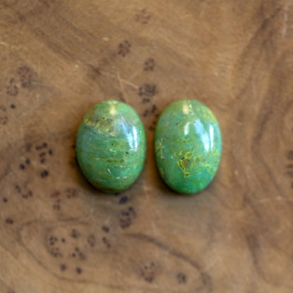 Custom Green American Turquoise Drop Earrings - Choose Your Stone