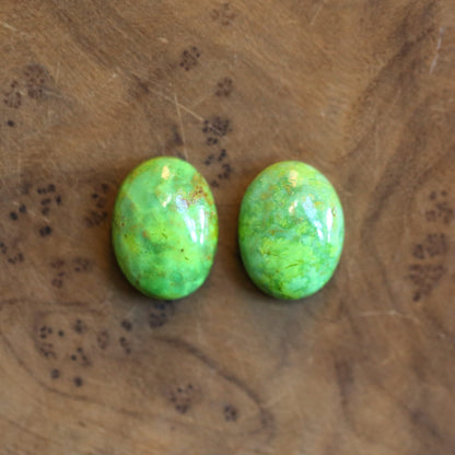 Custom Green American Turquoise Drop Earrings - Choose Your Stone