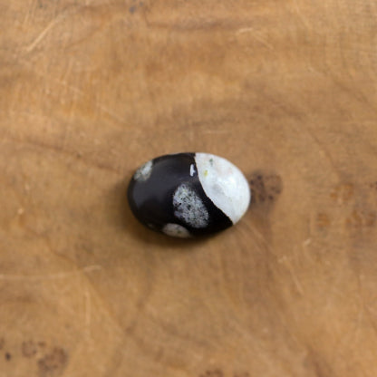 Sterling Silver Fossil Jasper Ring – East West Oval Stone