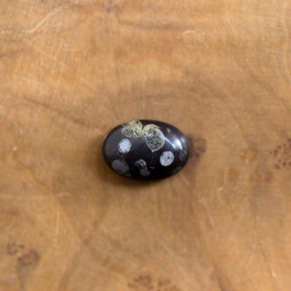 Sterling Silver Fossil Jasper Ring – East West Oval Stone