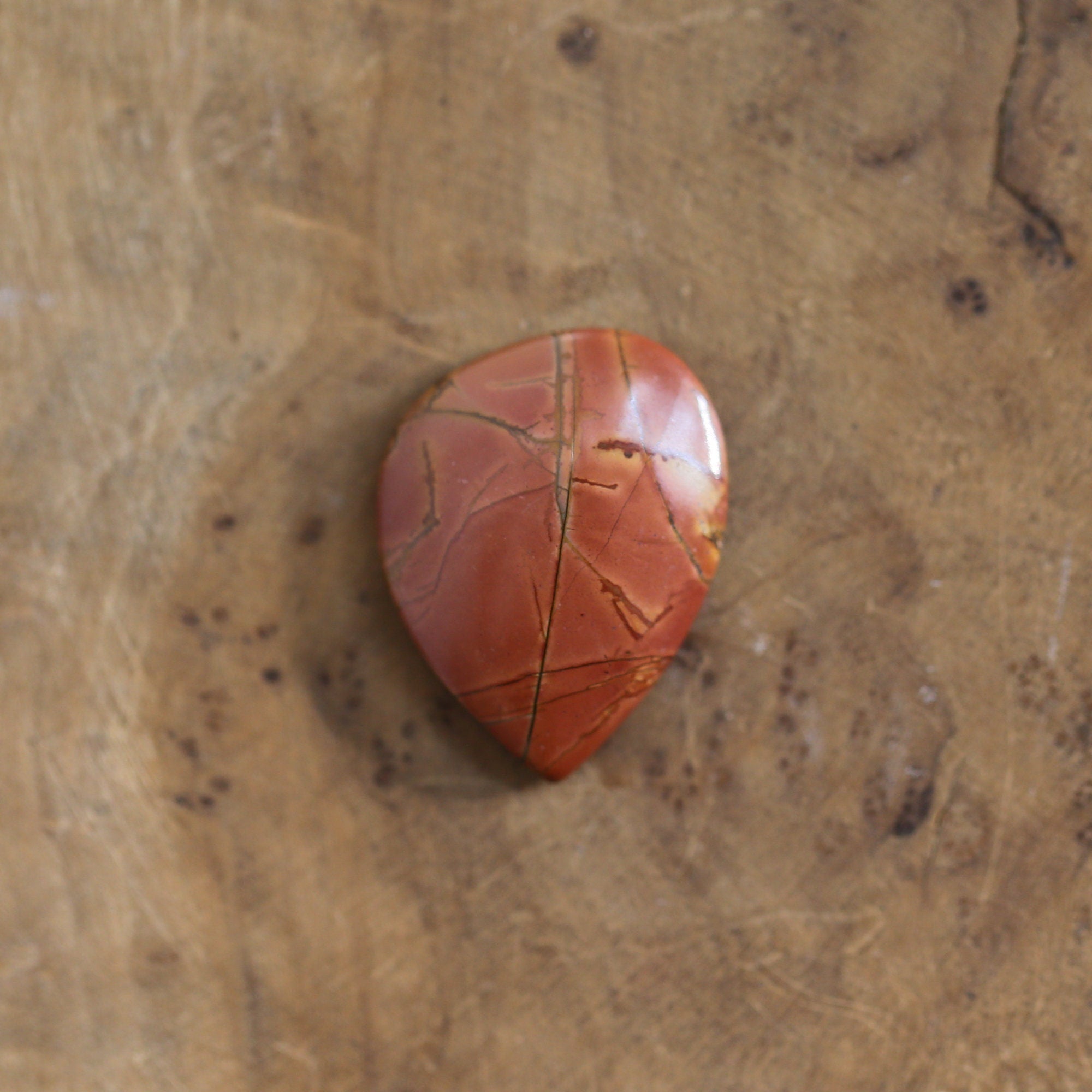 Red Creek Jasper Necklace - Jasper Pendant - Pendant with Chain - Hanging Rock Pendant - OOAK