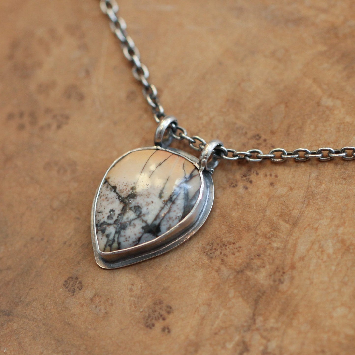 Red Creek Jasper Necklace - Sterling Silver Pendant - Choose Your Stone