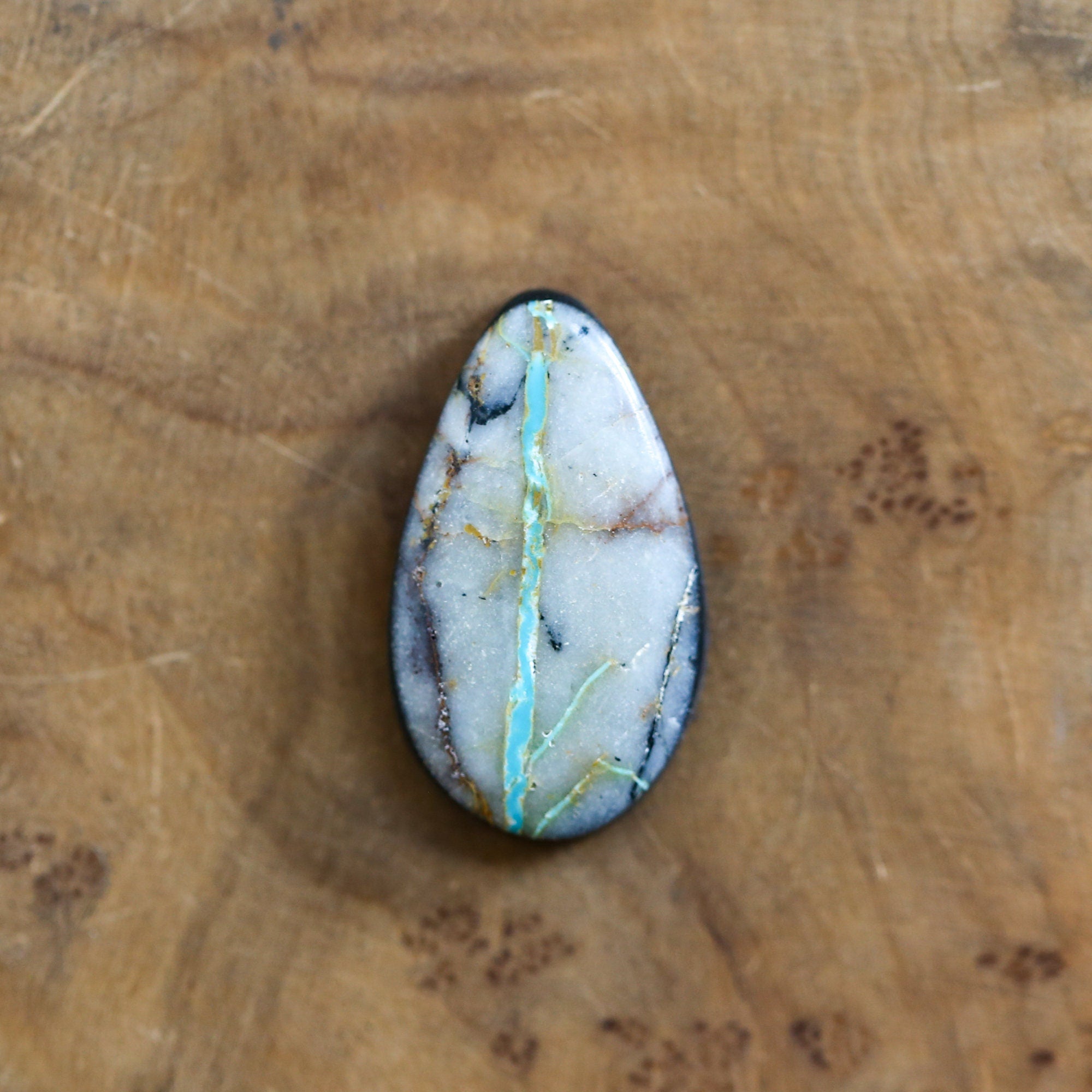 Royston Ribbon Turquoise Custom Ring - Choose Your Stone - Sterling Silver