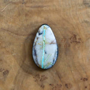 Royston Ribbon Turquoise Custom Ring - Choose Your Stone - Sterling Silver