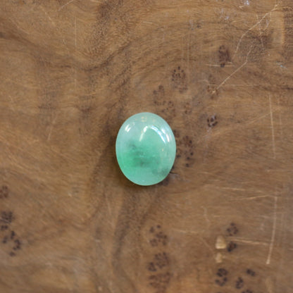 Green Jade Ring – Sterling Silver Bezel, Silversmith Jewelry